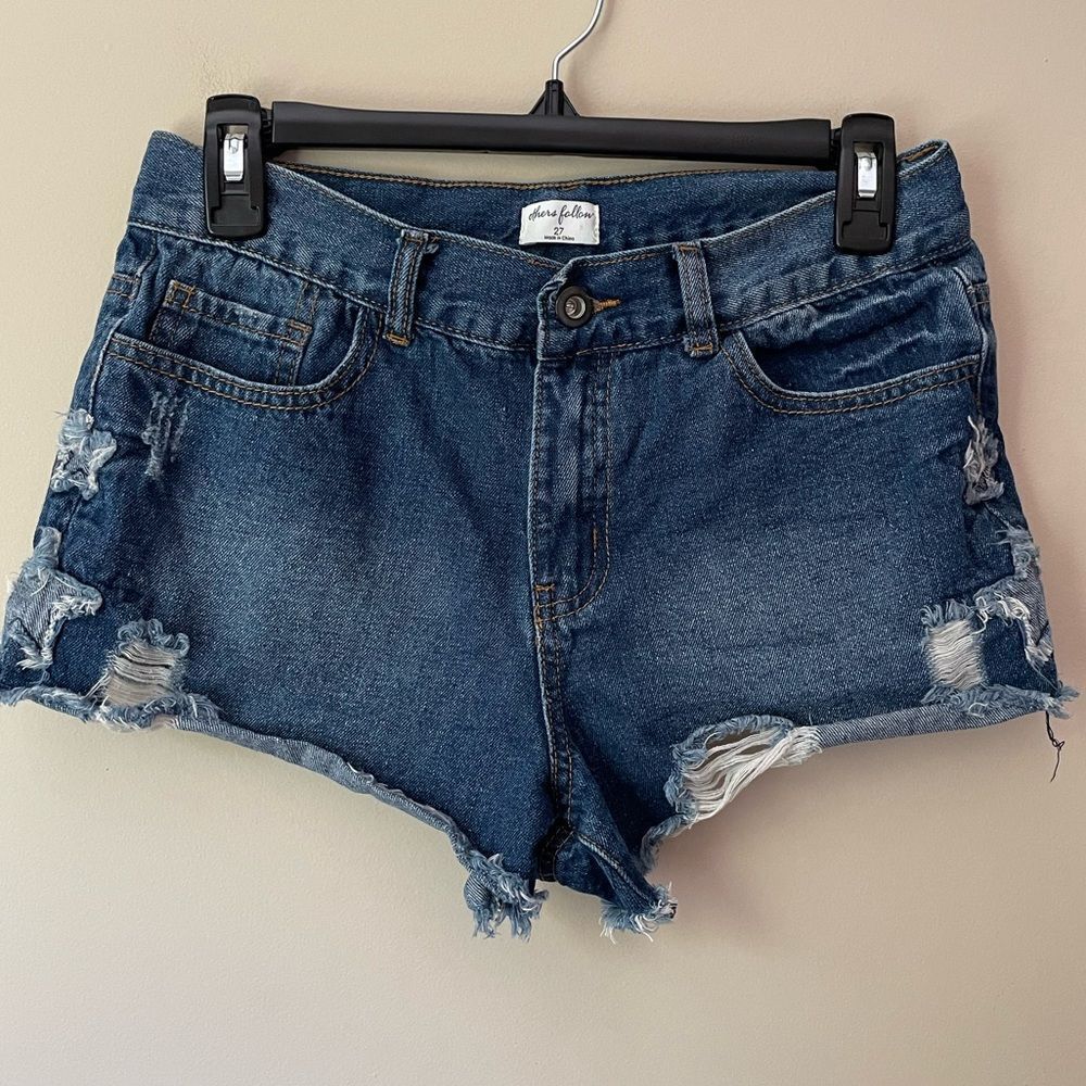 others follow denim shorts
